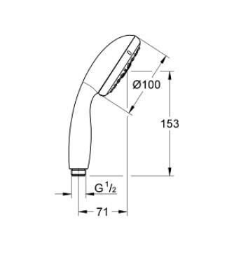 Grohe Vitalio Start 3F El Duşu - 26031001
