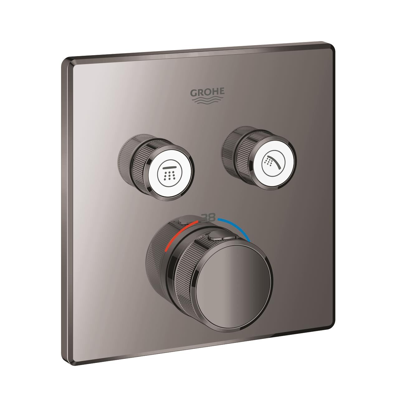 Grohe Grohtherm SmartControl Çift Valfli Akış Kontrollü, Ankastre Termostatik Duş Bataryası - 29124A00