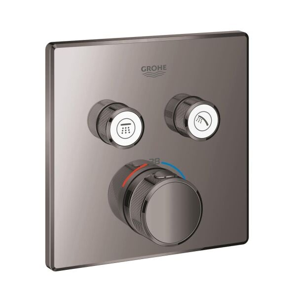 Grohe Grohtherm SmartControl Çift Valfli Akış Kontrollü, Ankastre Termostatik Duş Bataryası - 29124A00