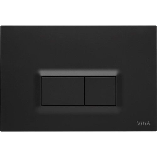 Vitra 740-0611 Çift Basma Kumanda Paneli Mat Siyah
