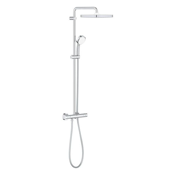 Grohe Tempesta Cosmopolitan System 250 Cube Duvara Monte Termostatlı Duş Sistemi - 26689000