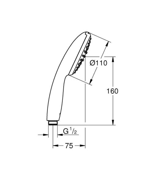 Grohe Tempesta 110 El Duşu Tek Akışlı - 27923003