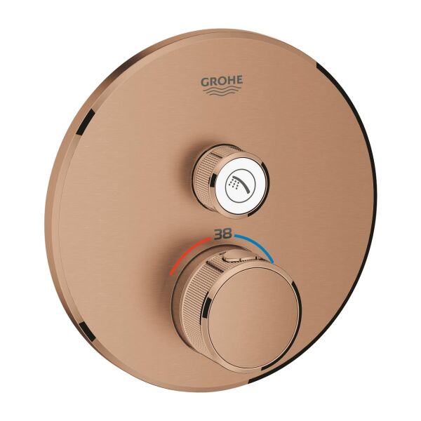 GROHTHERM SMARTCONTROL TEK VALFLİ AKIŞ KONTROLLÜ, ANKASTRE TERMOSTATİK DUŞ BATARYASI - 29118DL0