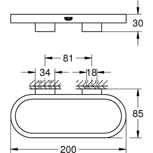 Grohe Selection Halka Havluluk - 41035GL0