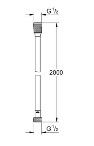 Grohe Silverflex Duş Hortumu 200 cm - 27137001
