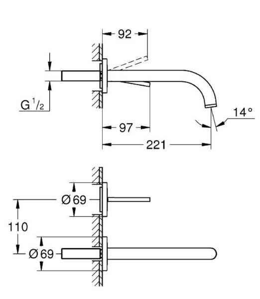 Grohe ATRİO 2 DELİKLİ JOYSTİCK LAVABO BATARYASI - 19287DA3