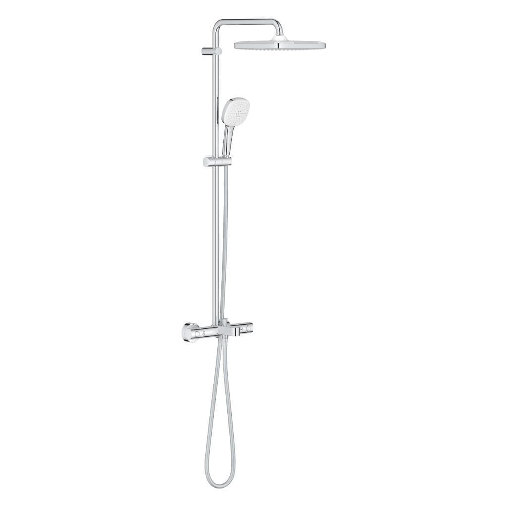 Grohe Tempesta System 250 Cube Duvara Monte Termostatik Bataryalı Duş Sistemi - 26975001
