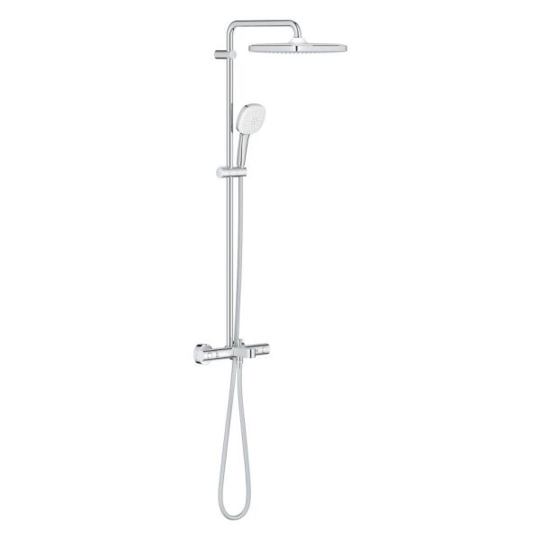 Grohe Tempesta System 250 Cube Duvara Monte Termostatik Bataryalı Duş Sistemi - 26975001