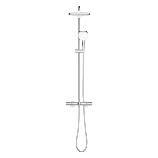 Grohe Tempesta System 250 Cube Duvara Monte Termostatik Bataryalı Duş Sistemi - 26975001