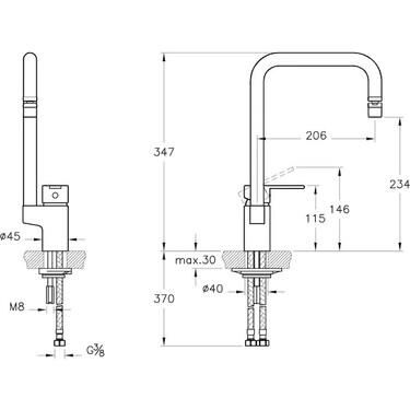 VitrA A42388 Single Evye Bataryası