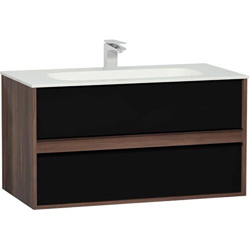 Vitra Metropole 100 cm Çift Çekmeceli Banyo Dolabı Alt Modül Lavabo 58183