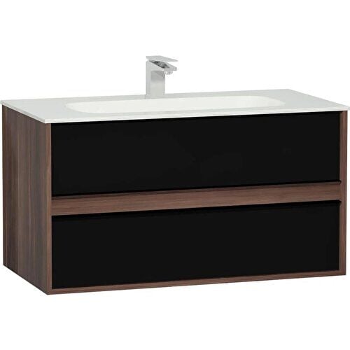 Vitra Metropole 100 cm Çift Çekmeceli Banyo Dolabı Alt Modül Lavabo 58183