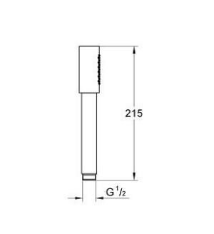 Grohe Rainshower Aqua Stick El Duşu 1 Püskürtme - 26866AL0