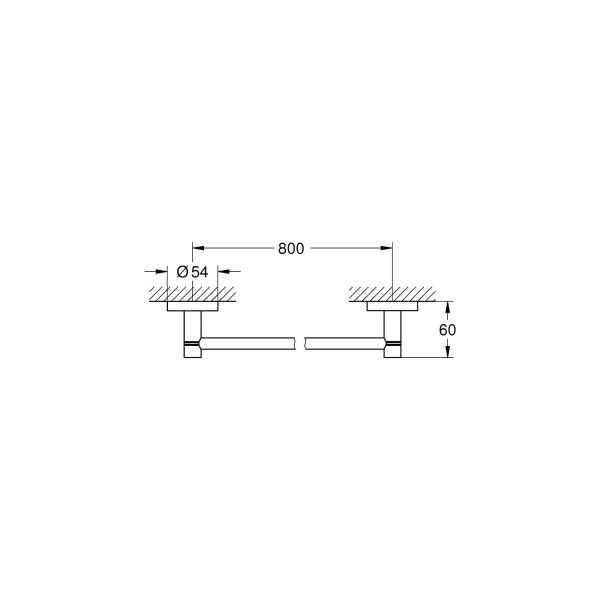 Grohe Essentıals Uzun Havluluk 800 mm Krom 40386001