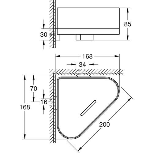 Grohe Selection Köşe Duş Rafı - 41038GN0