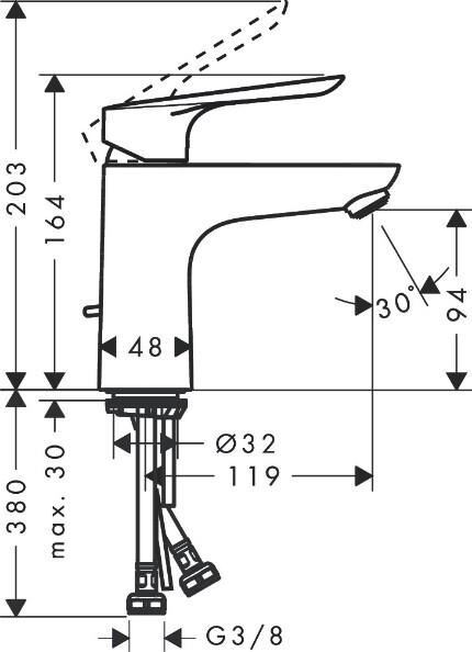 Hansgrohe Logis E 3'lü Batarya Seti - 71178000set