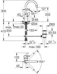 Grohe Eurocosmo Kuğu Boyun Lavabo Bataryası 32830001
