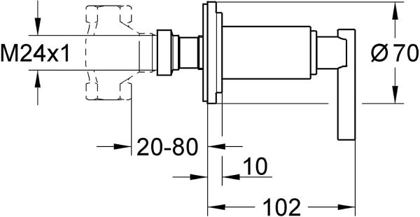 Grohe Atrio Jota Ankastre Stop Valf - 19088000