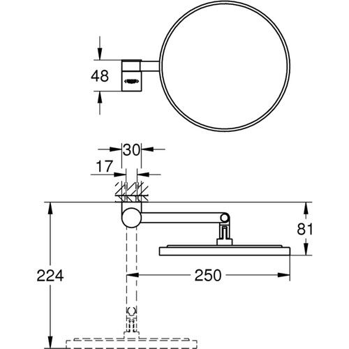 Grohe Selection Makyaj Aynası - 41077DL0