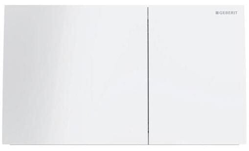Geberit Kumanda Kapağı Sıgma70 Çift Basmalı Beyaz Cam - 115.622.SI.1