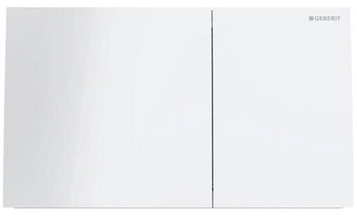 Geberit Kumanda Kapağı Sıgma70 Çift Basmalı Beyaz Cam - 115.622.SI.1