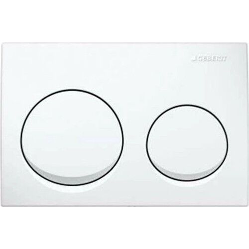 Geberit Alpha 10 Kumanda Kapağı - Çift Basmalı Beyaz