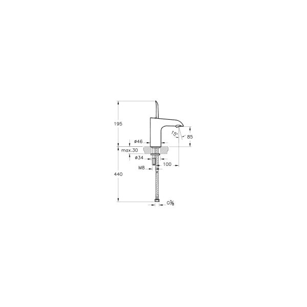 T4 Lavabo Bataryası (Kısa) A41238