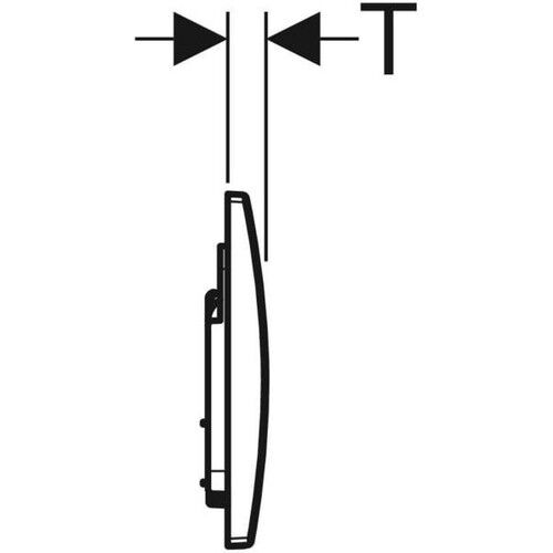 Geberit ALPHA30 Kumanda Paneli, 2 Kademeli Deşarj Için, Beyaz - 115.055.11.1