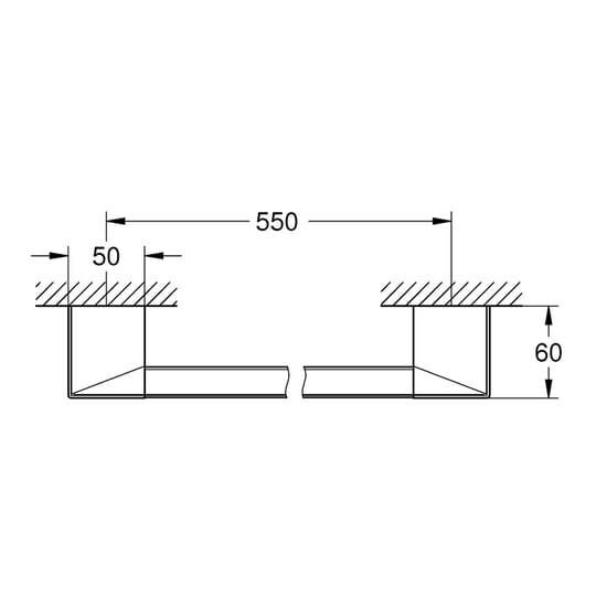 Grohe Selection Cube Tutamak/havluluk (40807000)