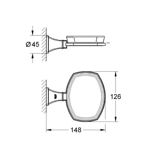 Grohe Grandera Seramik Sabunluk Ve Tutacağı Banyo Aksesuarı - 40628IG0