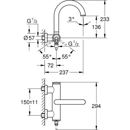 Grohe Atrio Tek Kumandalı Banyo Bataryası 32652003