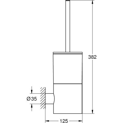 Grohe Atrio Tuvalet Fırçası Seti - 40314GL3