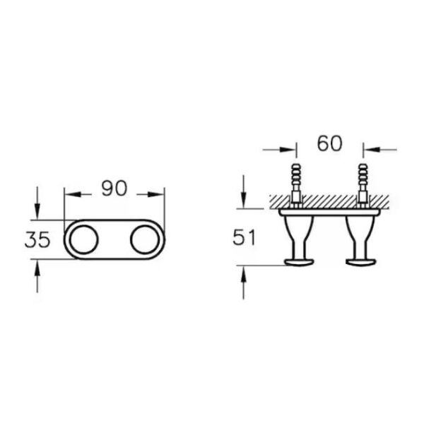 Vitra Arkitekta Askı Ikili A44081