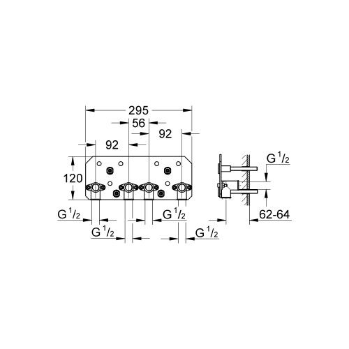 Grohe Rainshower® F-Series 15'' İç Montaj Gövdesi - 26042000