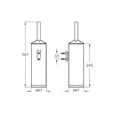 Artema Arkitekta Tuvalet Fırçalığı-Kapaklı