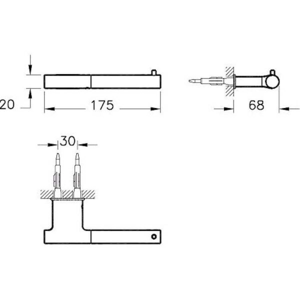 VitrA Nest Trendy A44620 Kapaklı Tuvalet Kağıtlığı Krom