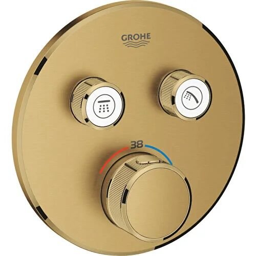 Grohe Grohtherm Smartcontrol Çift Valfli Akış Kontrollü, Ankastre Termostatik Duş Bataryası - 29119GN0
