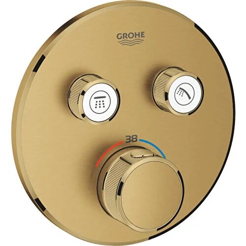 Grohe Grohtherm Smartcontrol Çift Valfli Akış Kontrollü, Ankastre Termostatik Duş Bataryası - 29119GN0