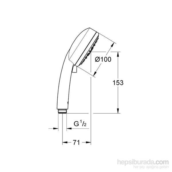 Grohe New Tempesta Cosmopolitan 100 El Duşu 4 Akışlı 27575001