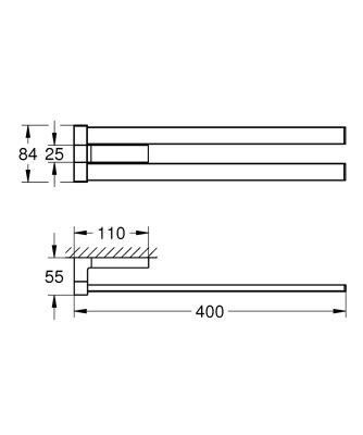 Grohe Selection Cube Havluluk (40768000)