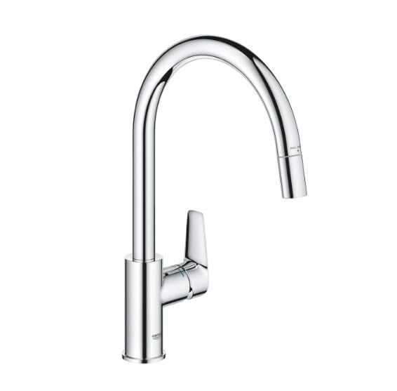 Grohe Bauedge Tek Kumandalı Spiralli Eviye Bataryası - 30536000