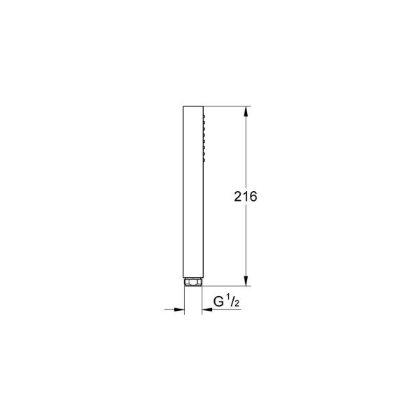 Grohe EUPHORİA CUBE+ STİCK EL DUŞU 1 AKIŞLI - 27888AL0