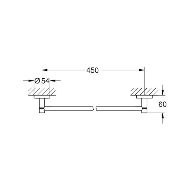 Grohe Essentials Havluluk Cool Sunrise 40688GL1