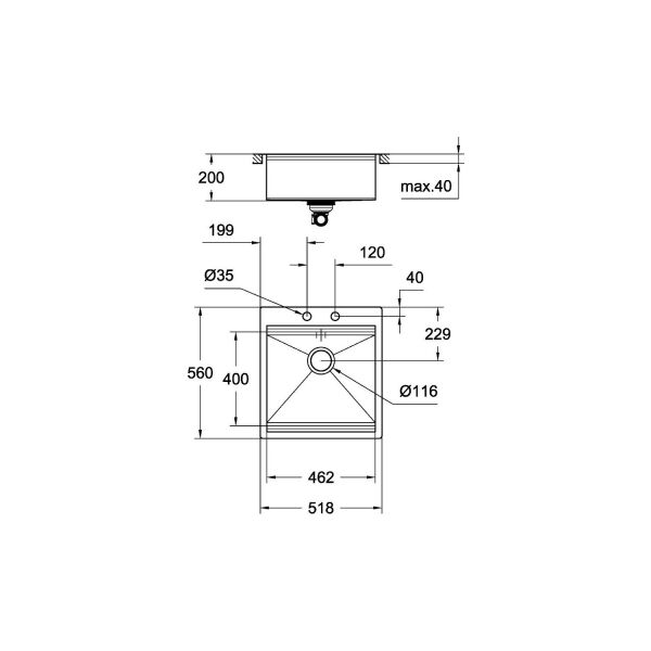 Grohe K800 Paslanmaz Çelik Eviye - 31583SD0