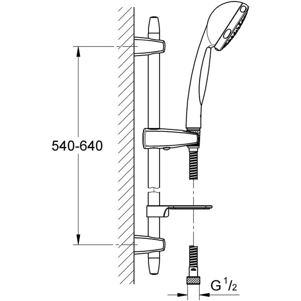 Grohe Vitalio Comfort 100 Duş Seti 28732000
