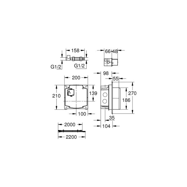 Grohe Ankastre Montaj Kutusu 36264001