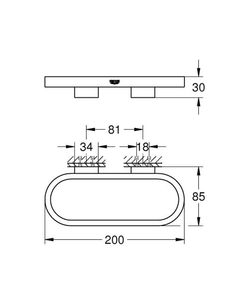 Grohe Selection Halka Havluluk - 41035DL0
