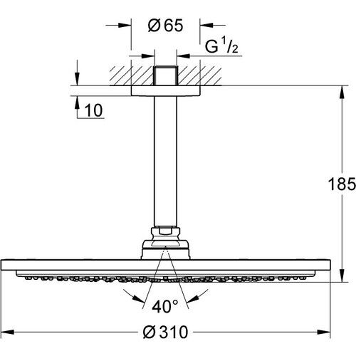 Grohe Rainshower® Su Çıkış Dirseği - 27057DL0