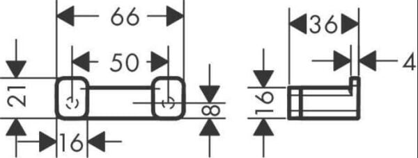 Hansgrohe AddStoris İkili Askılık - 41755000