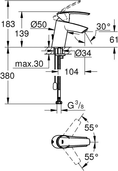 Grohe Start Lavabo Bataryası 32277001